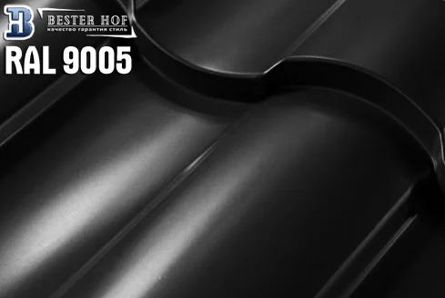 Металлочерепица Кредо (Kredo) RAL 9005